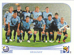 Team Photo Uruguay samolepka Panini World Cup 2010 #68